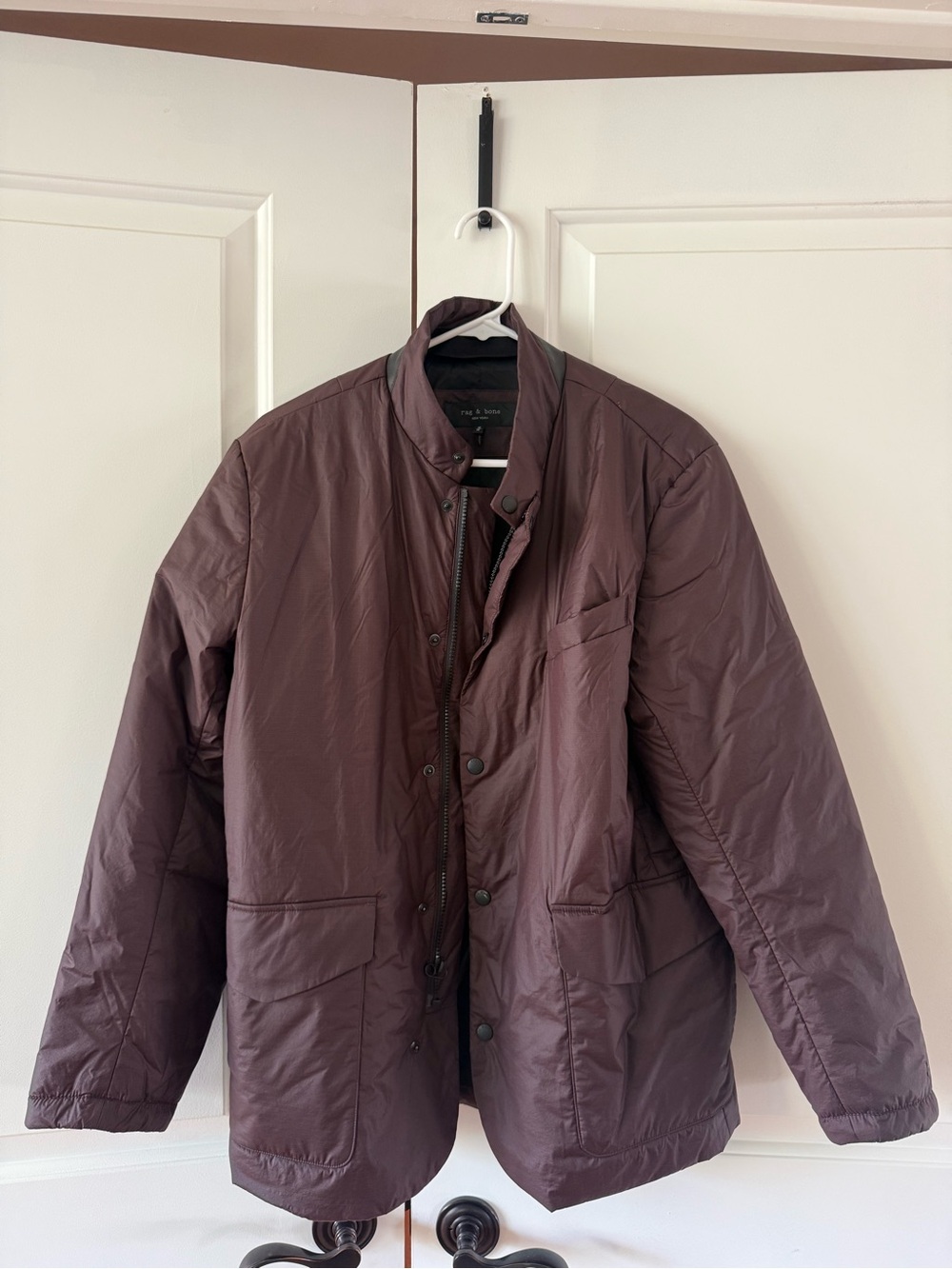 Rag & Bone Men's Lightweight Jacket - Burgundy/brown